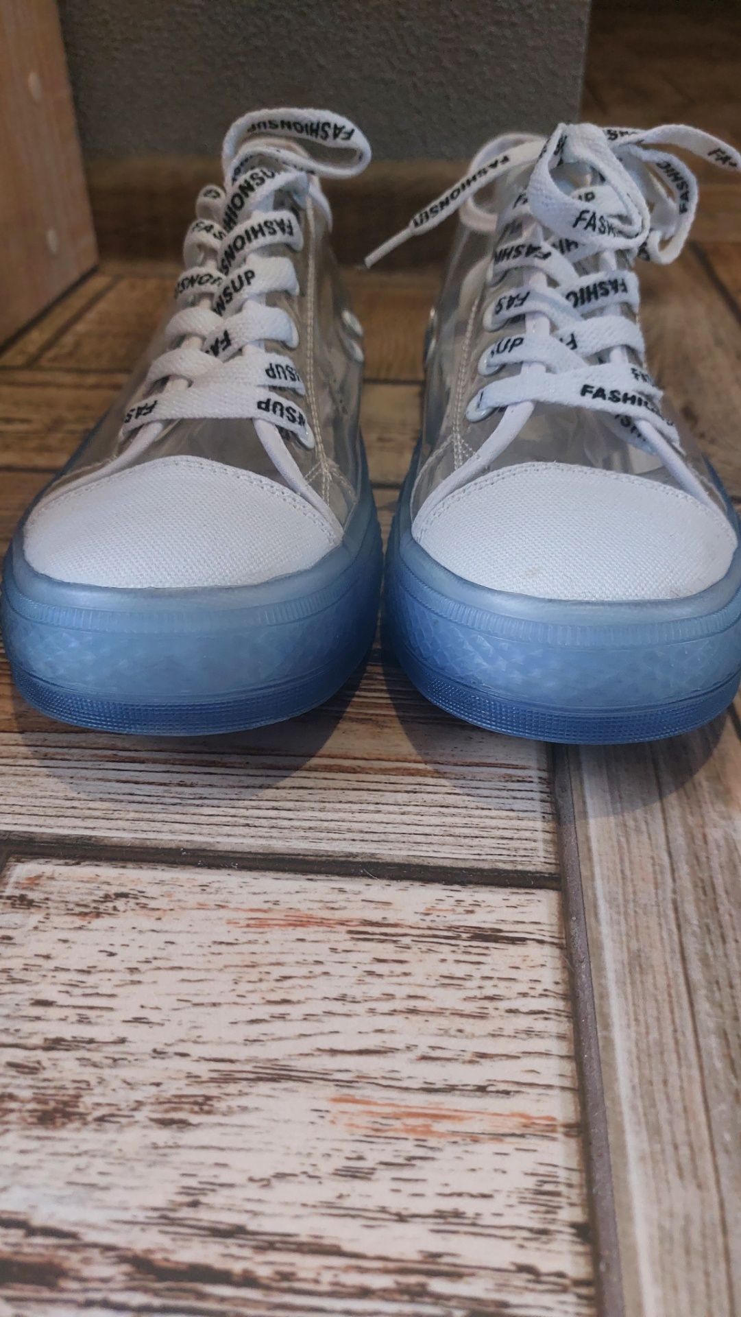 Нові прозорі кросівки кеди_силікон з котоном 40-41 розмір