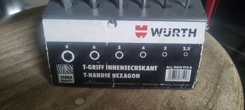 Klucze imbusowe wurth