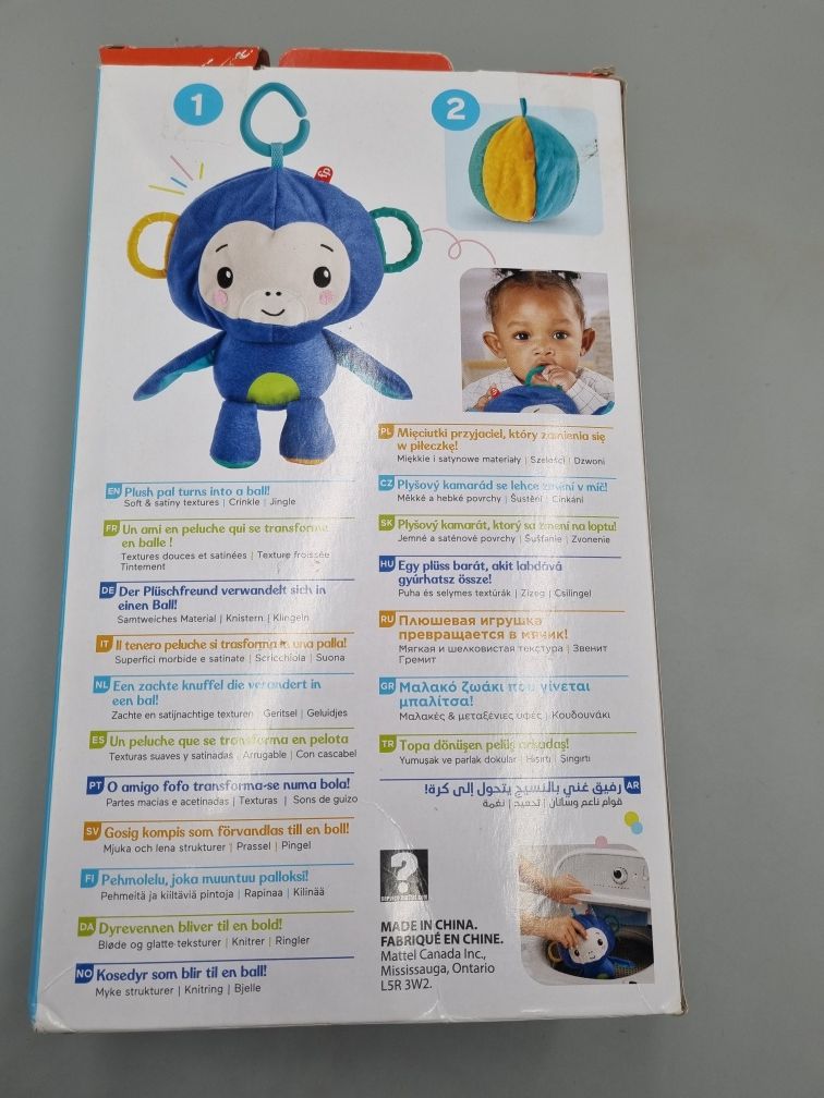 fisher price activity monkey фішер прайс мавпа м'яч