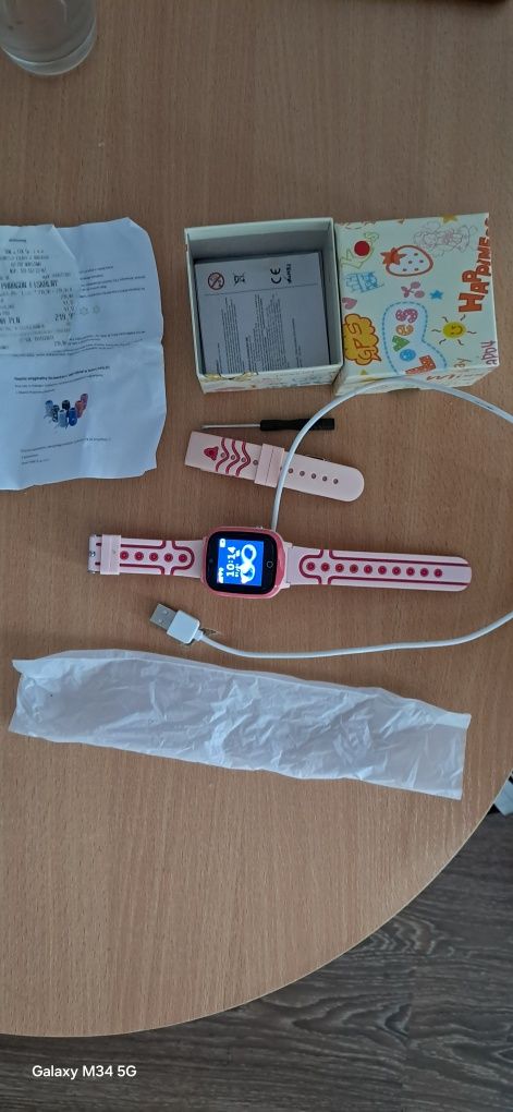 Smartwatch dla dzieci zegarek aparat GPS