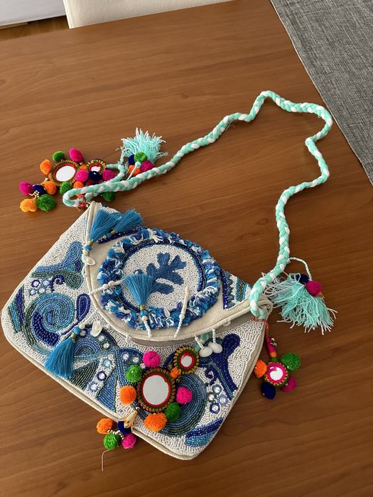 Clutch italiana feita à mão NOVA!