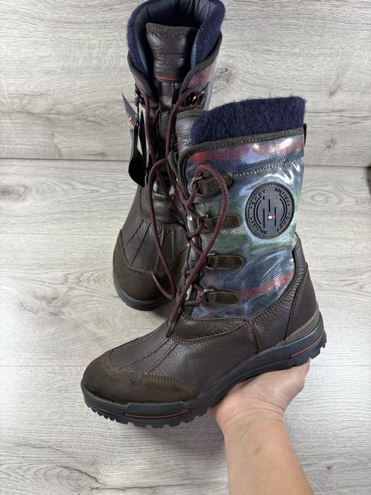 Tommy Hilfiger чоботи шкіряні жіночі утеплені 40 розмір