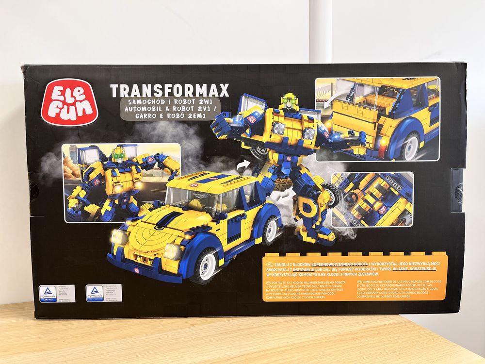 Klocki Elefun - Transformax 2w1 transformers samochód i robot 1238 el