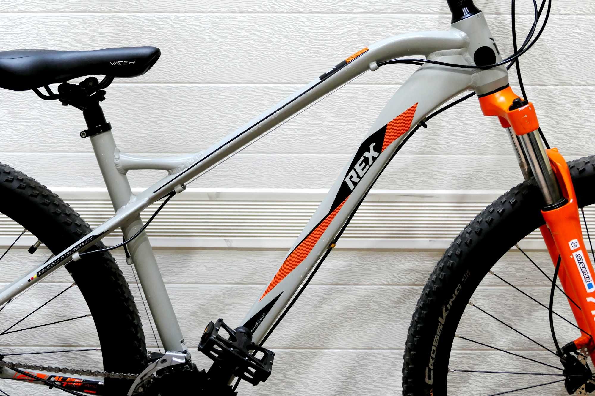 Rower MTB REX, koła 29", alu, ham hydr tarczowe,amo, Shimano DEORE,3X9