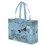 torba na zakupy 8l 34x10x25 vintage niebieska 1szt