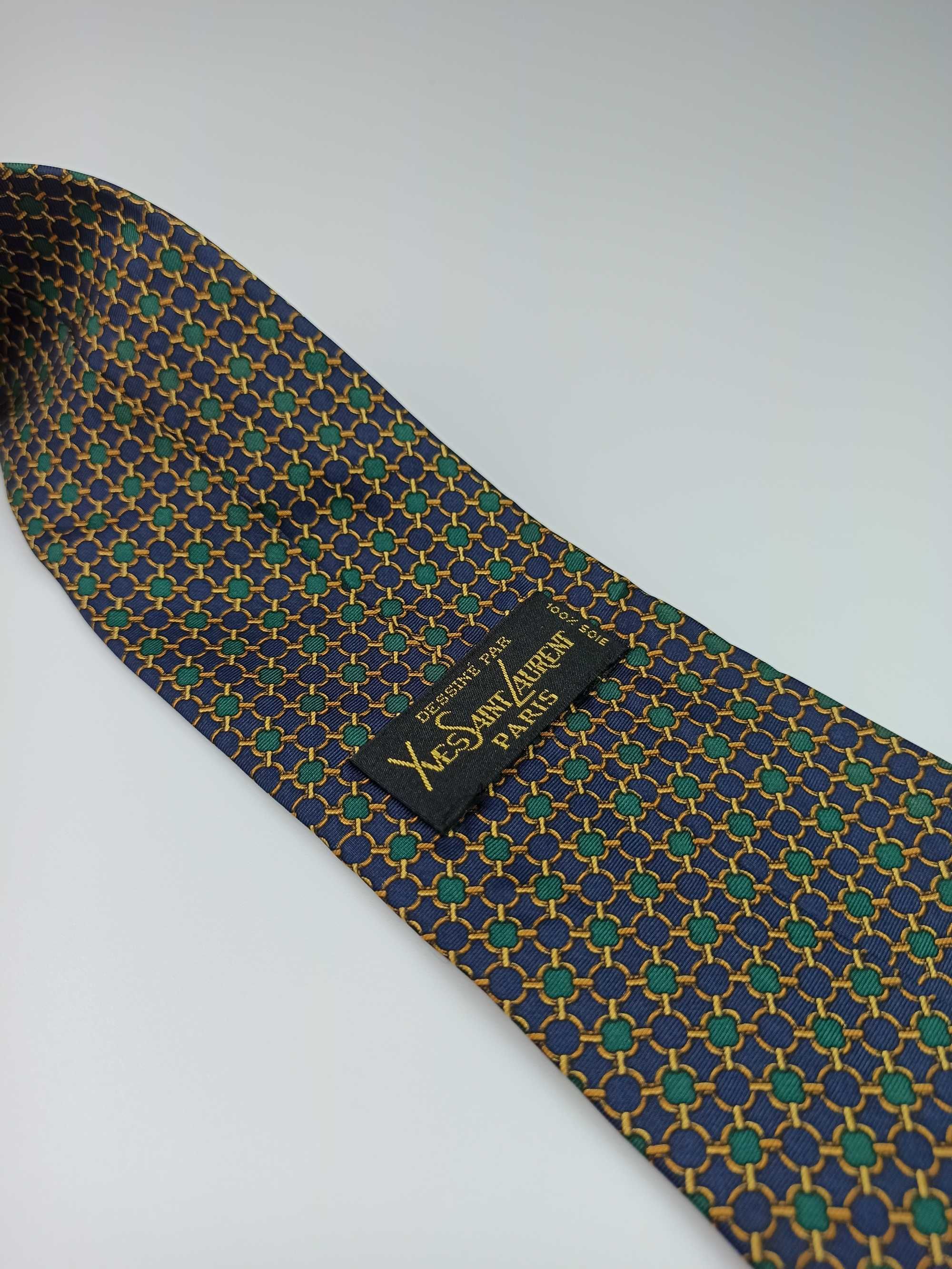 Yves Saint Laurent jedwabny krawat maj29