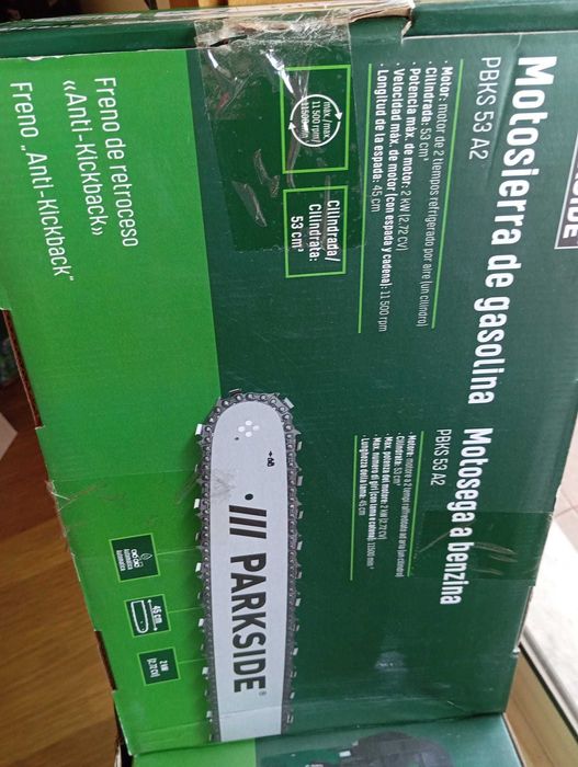 Motoserra gasolina Parkside nova com garantia