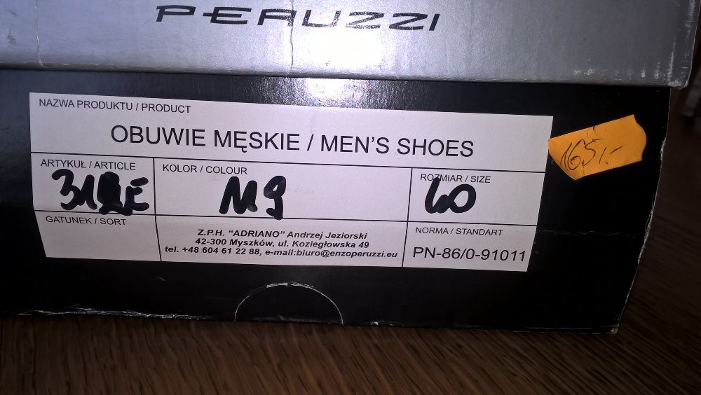 Buty męskie eleganckie skórzane brąz jak nowe
