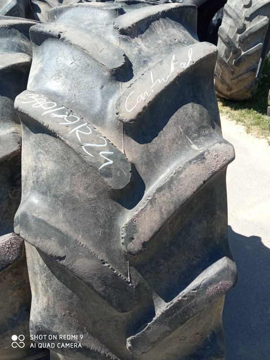 380/70R24 Continental opony używane rolnicze para