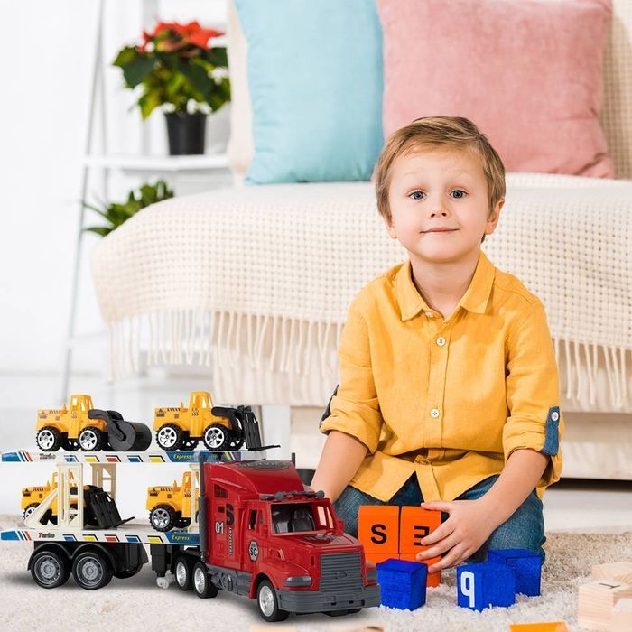 Tir Laweta Rc Z 4 Pojazdami Budowlanymi Na Pilota