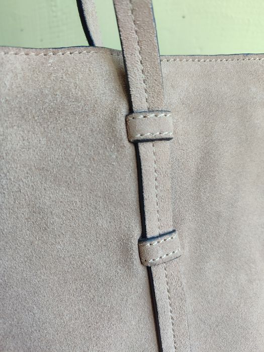 Нова шкіряна замшева сумка Mango