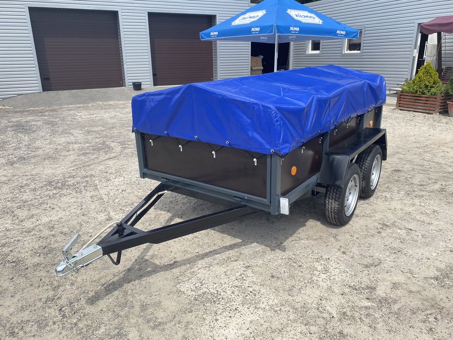 Світ Причепів. Новий двухвісний причіп Finland плита, високий 60см