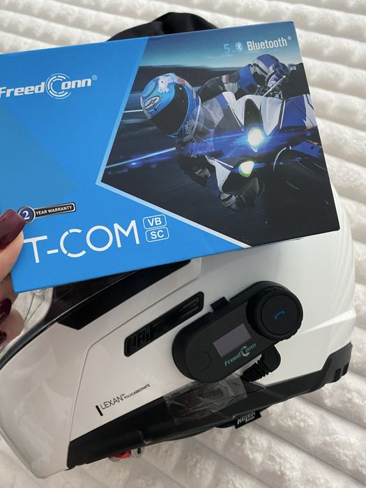 Мотошлем Nolan N90-3 Classico 06 N-Com White S + гарнітура