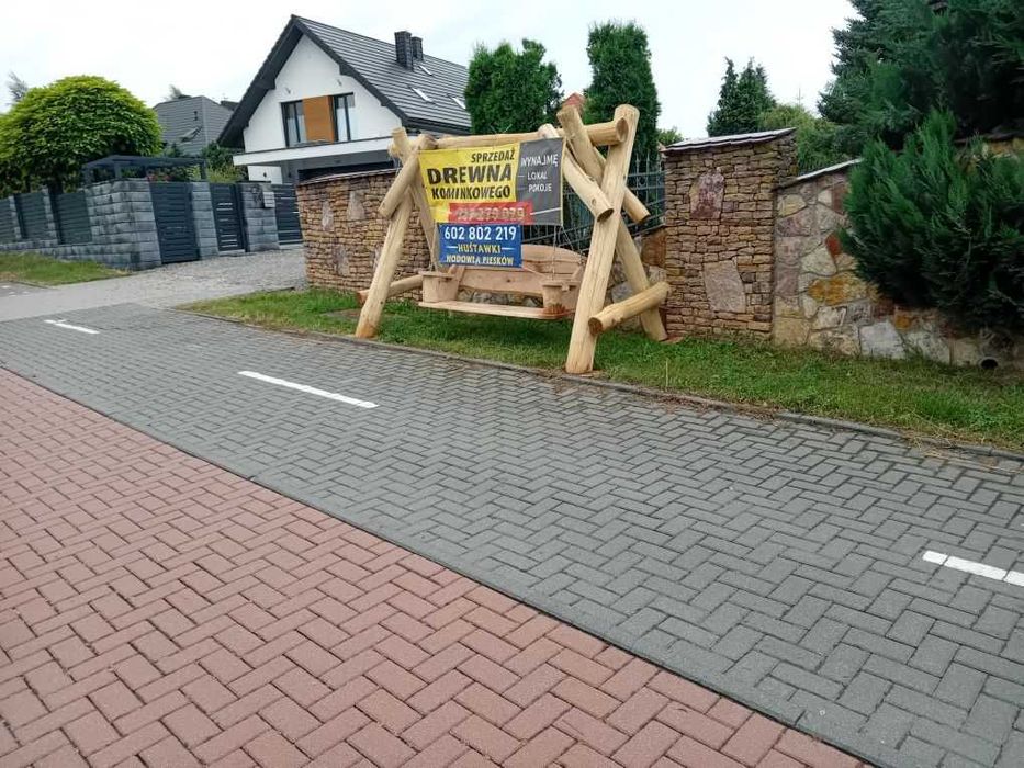 Huśtawka   dębowe bale solidna zamiana na auto