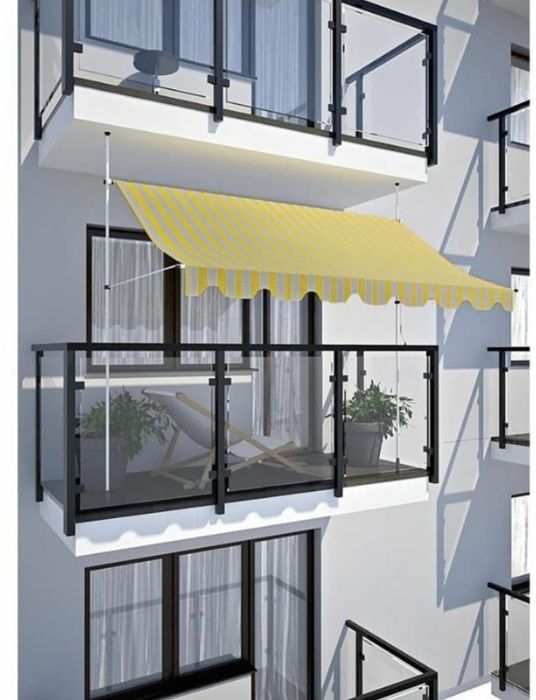 Markiza balkonowa 2,5m bez wiercenia