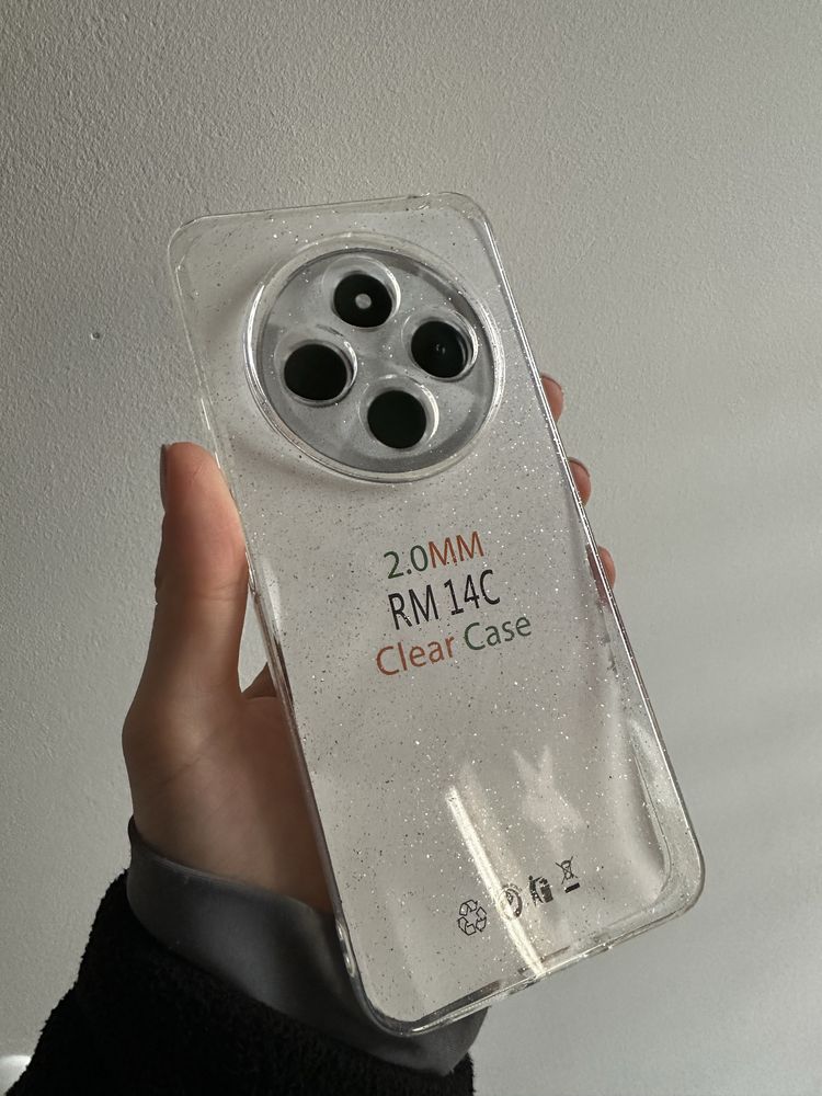 Szkło hartowane i etui brokat do XIAOMI REDMI 14C