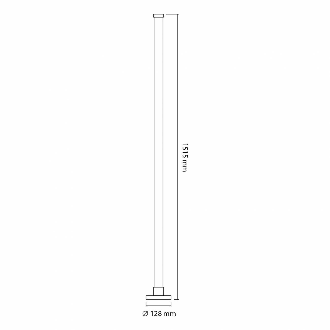 LED лампа підлогова VIDEX TF20 RGB 10W