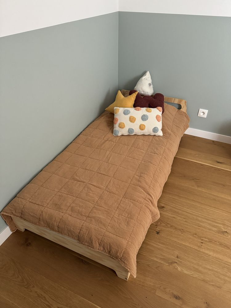 Łóżko pojedyńcze dla dziecka 170x80, Kiki 2 + materac IKEA VIMSIG