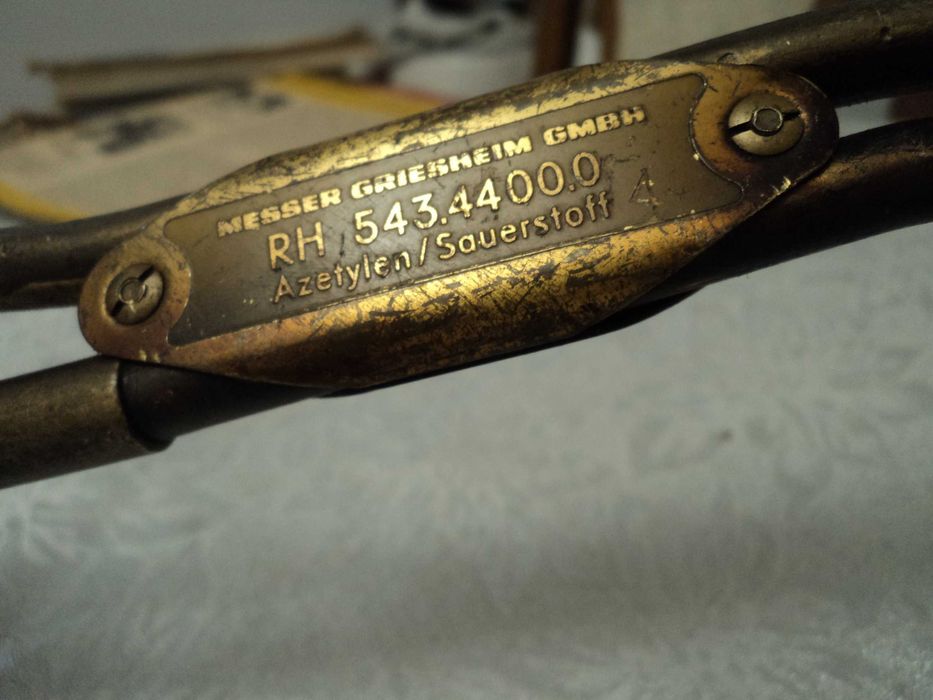 Piękny przedwojenny palnik acetyl-tlen MESSER GRIESHEIM GMBH