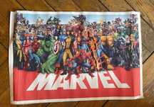 Plakat marvel materiałowy superbohaterowie 47x31