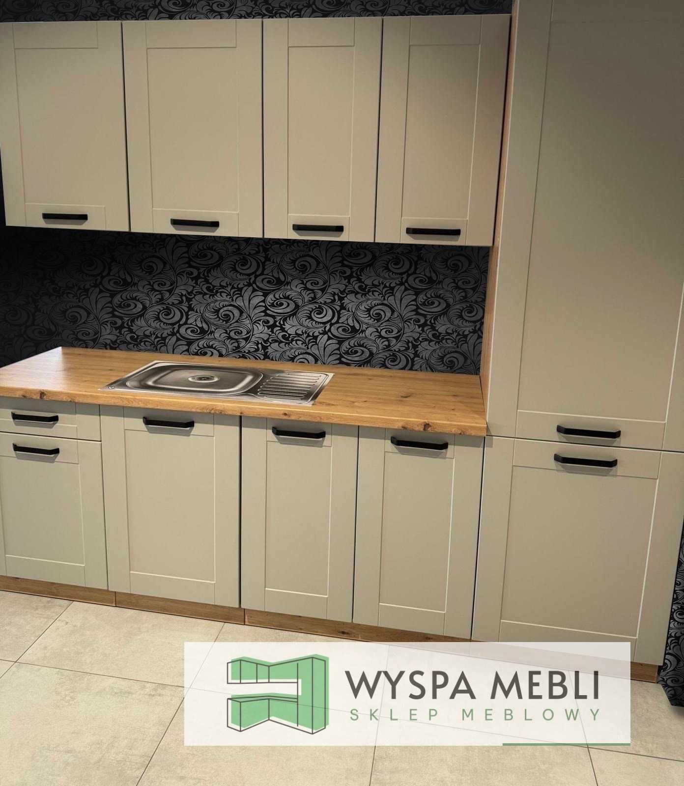 NOWA kuchnia meble kuchenne każdy wymiar MDF jasny szary biały dąb
