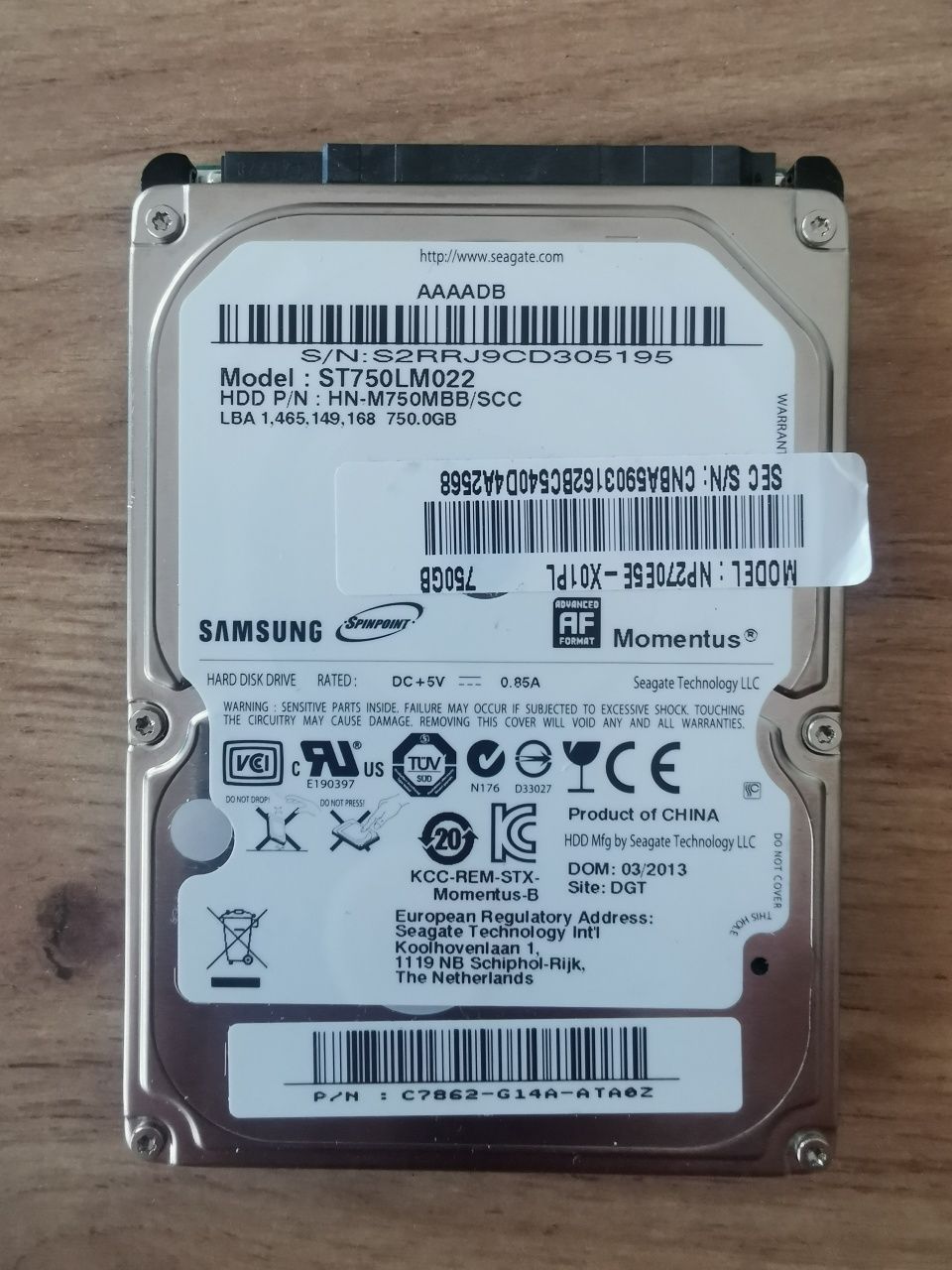 Dysk Samsung HDD 750 GB