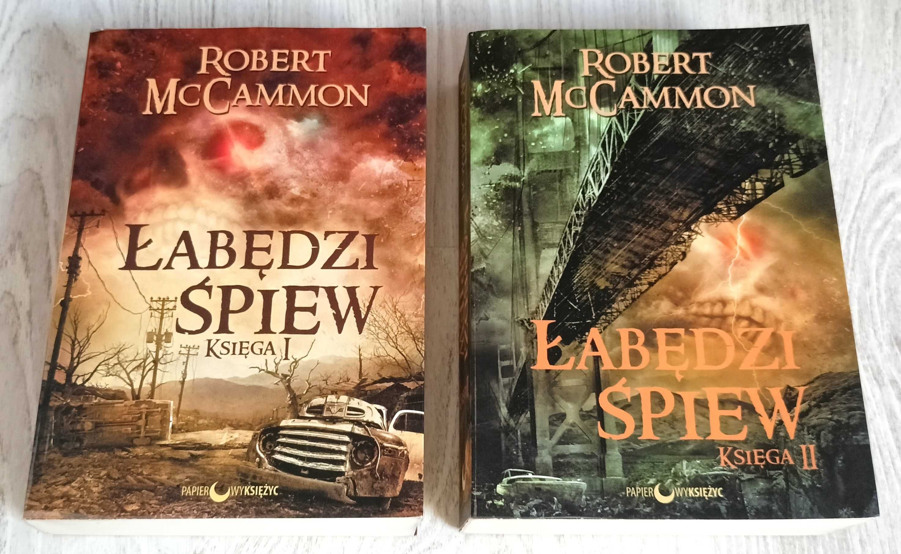 2x Robert McCammon Łąbędzi śpiew Księga I i Księga II BDB