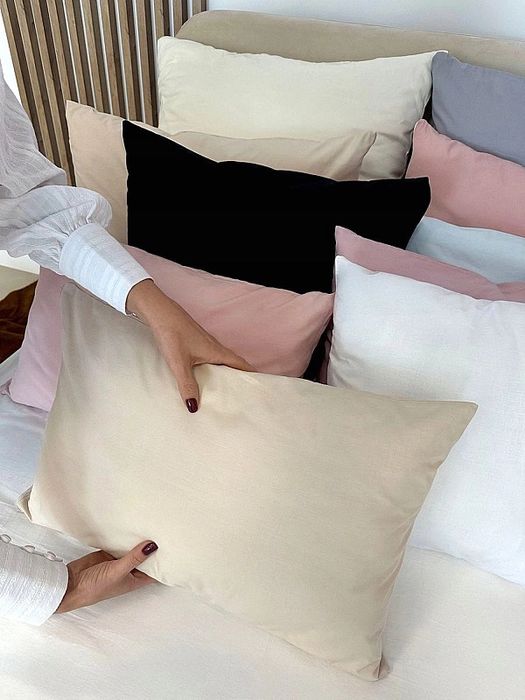 Poszewka na Poduszkę do Spania Bawełniana 50x80 Jednolita OLA