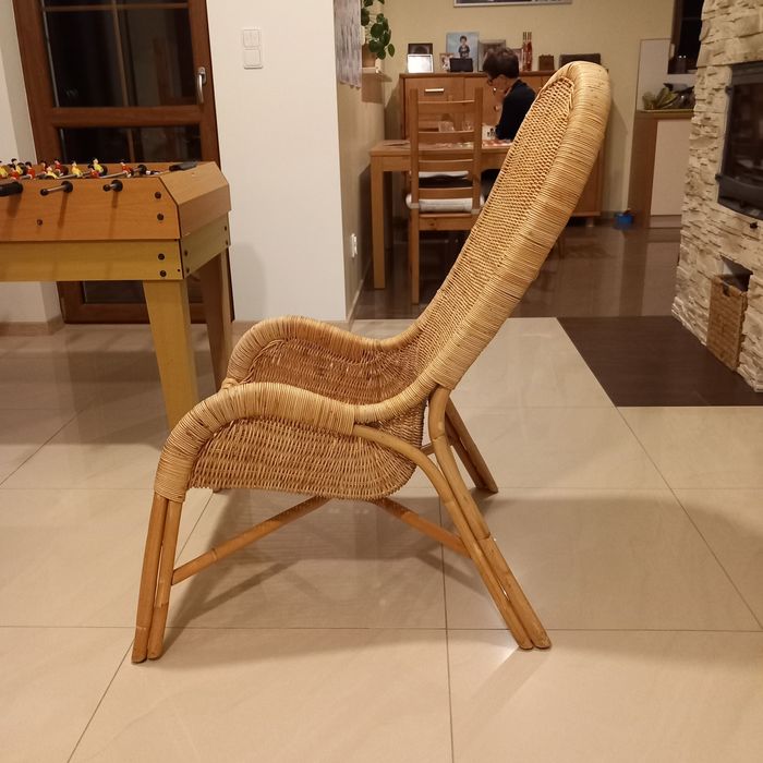 Fotel rattanowy Ikea