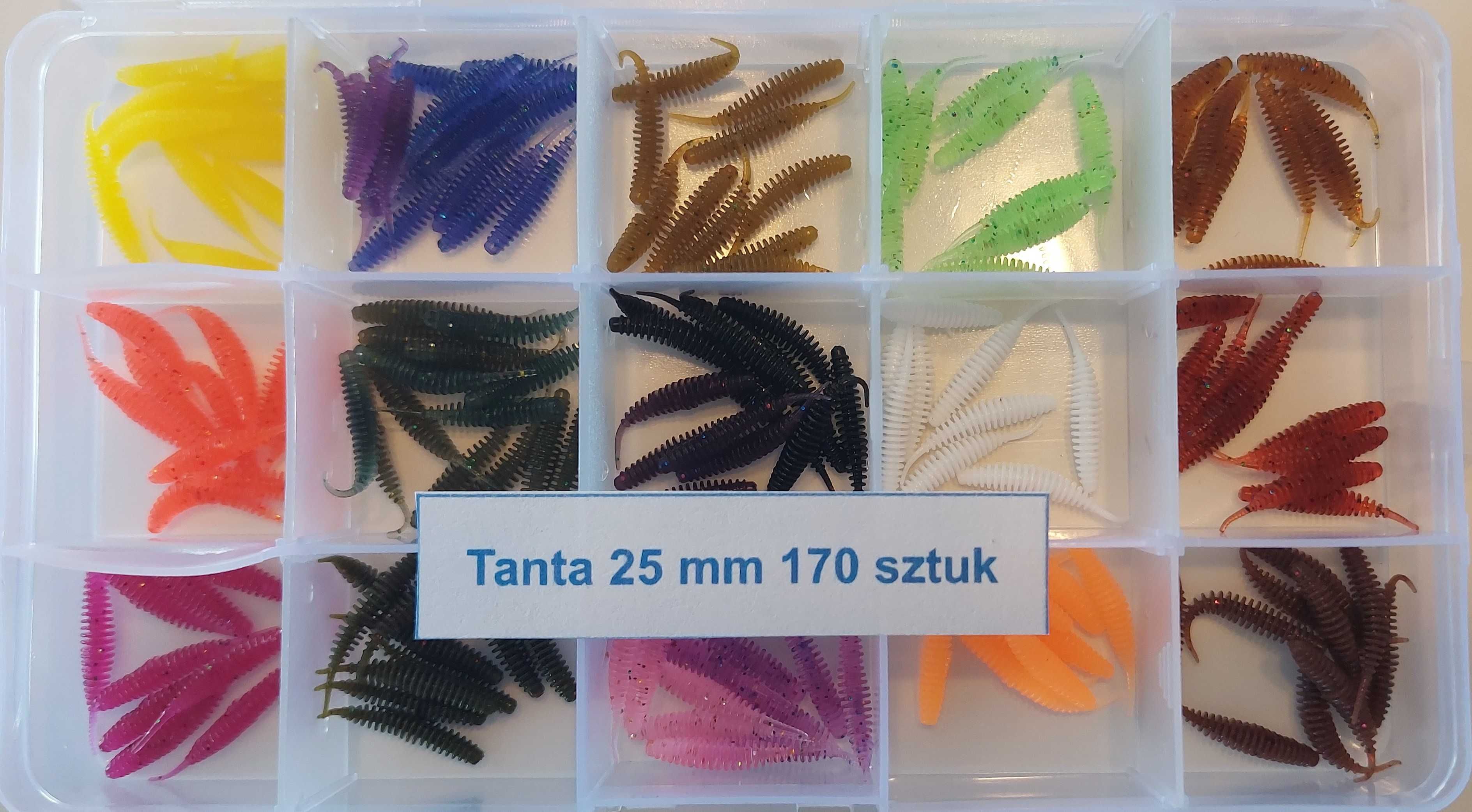 Tanta 25 mm 2.5 cm 0.1g - 170 sztuk - zestaw #ultralight #ul #tanta