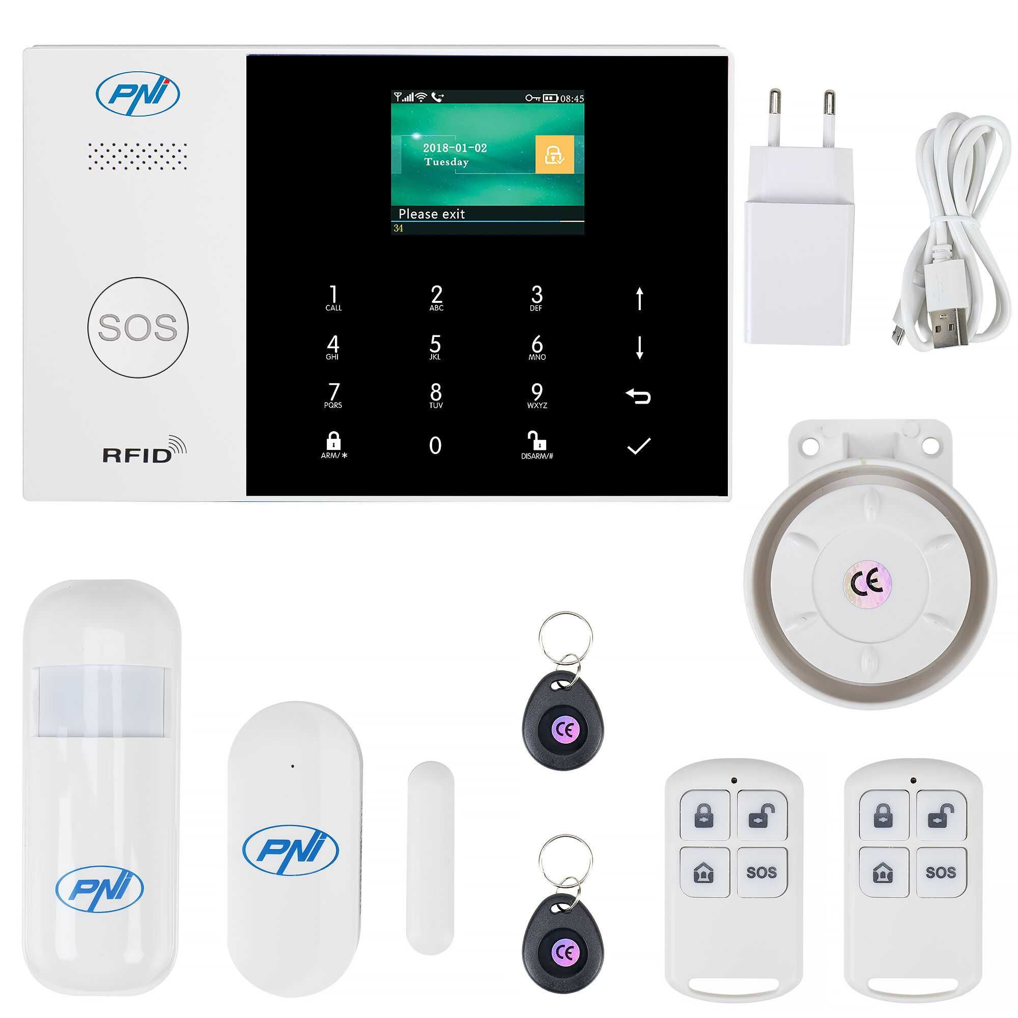 Bezprzewodowy system alarmowy PNI SafeHouse HS600 Wifi GSM 4G