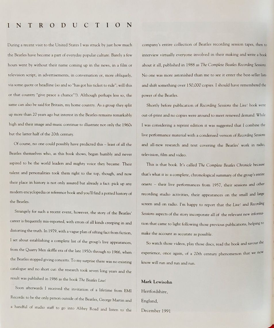 The BEATLES Chronicle