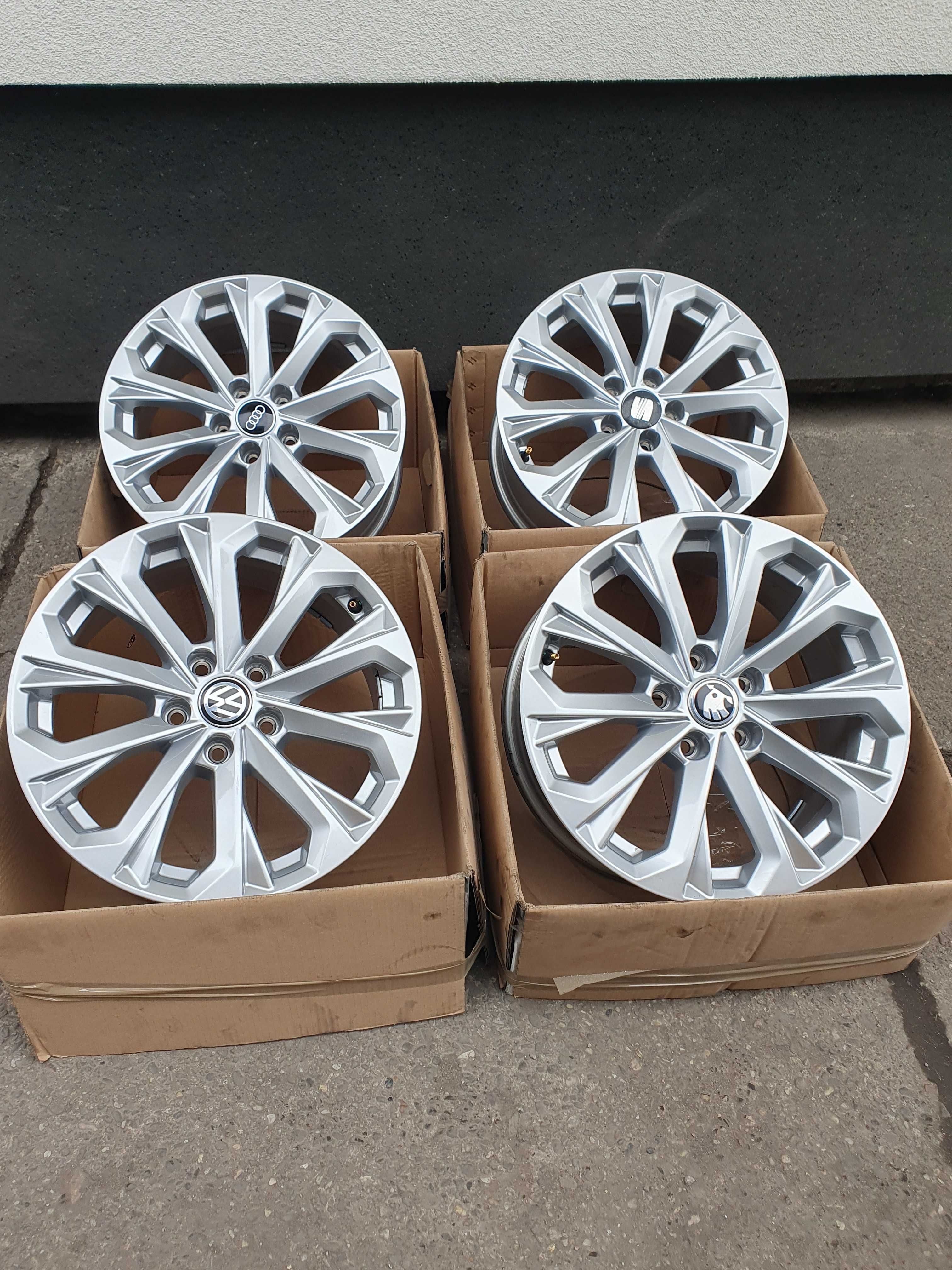 923#Felgi aluminiowe  7,5x17 et38 5x112 Vw Audi Skoda Seat