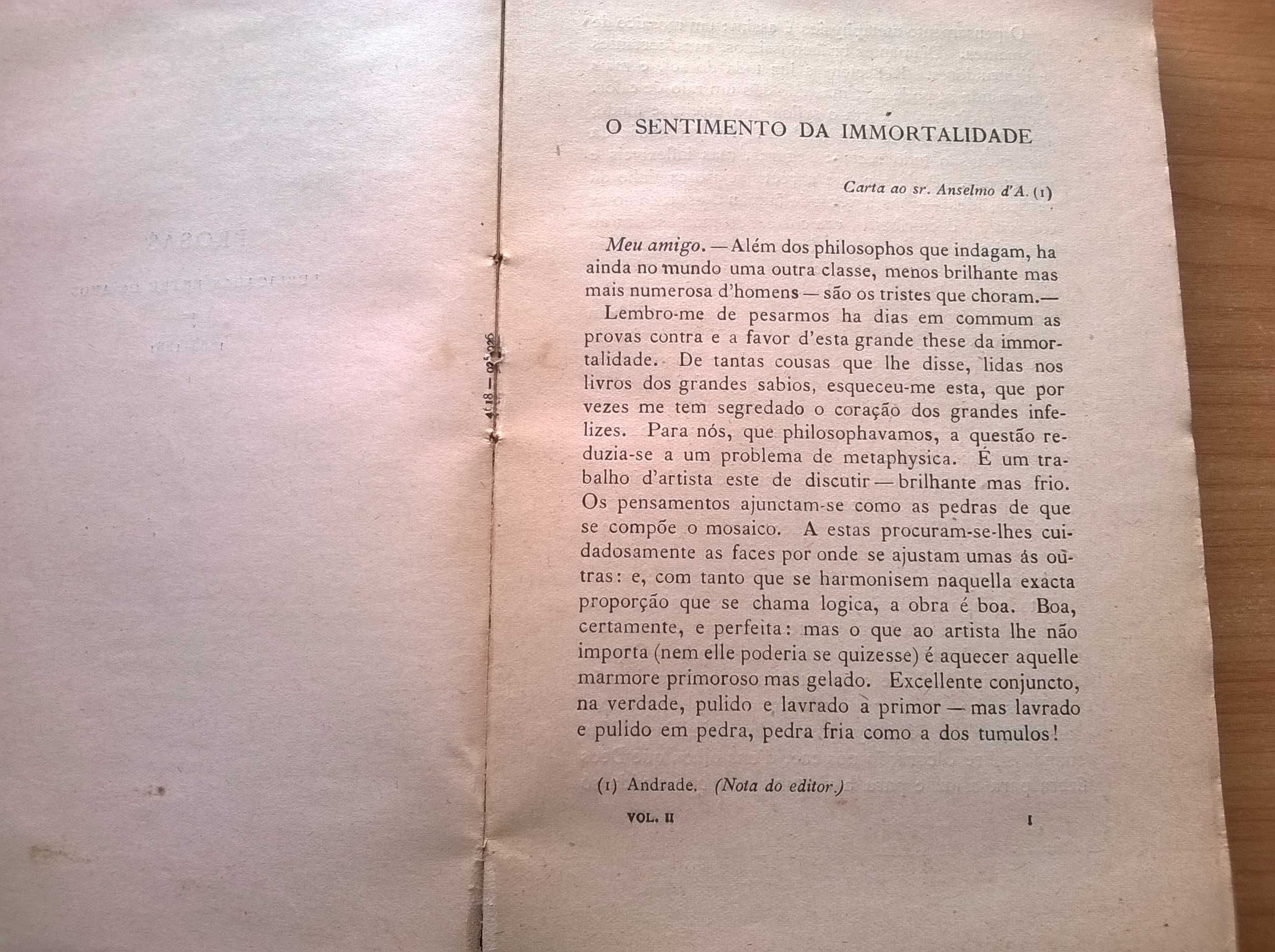 Prosas (volume II de 1926) - Antero de Quental