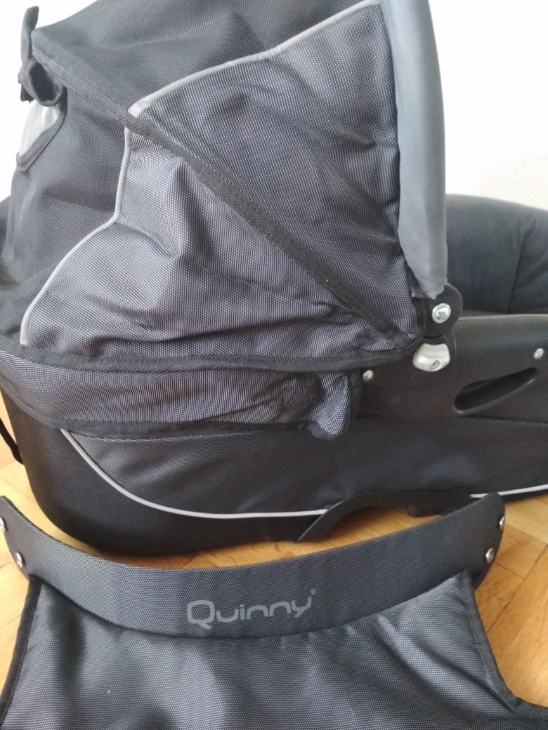 Gondola do wózka Quinny Speedo SX grafit+adaptery i folia p/deszczowa
