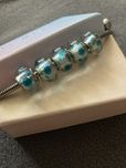 Nowy charms szklany w stylu murano