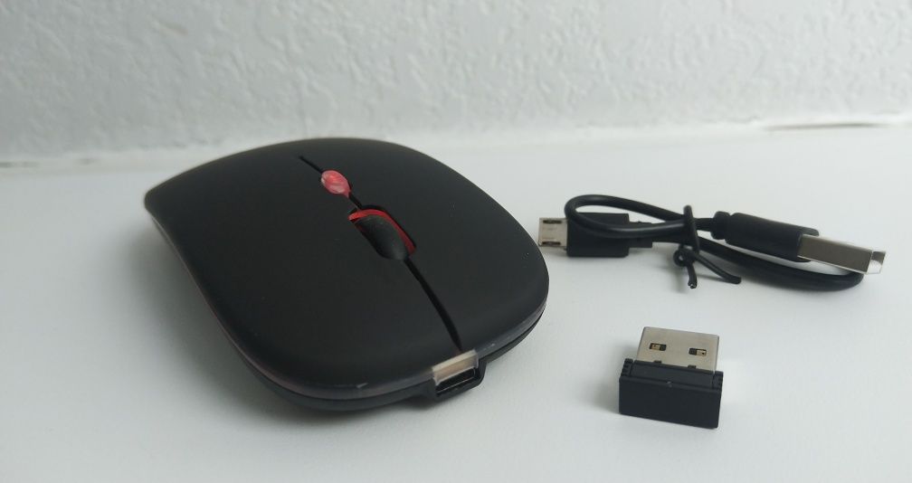Мишка бездротова акамуляторна, під'єднання Bluetooth чи 2.4G