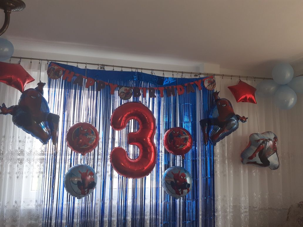 Balony Spiderman na 3 urodziny