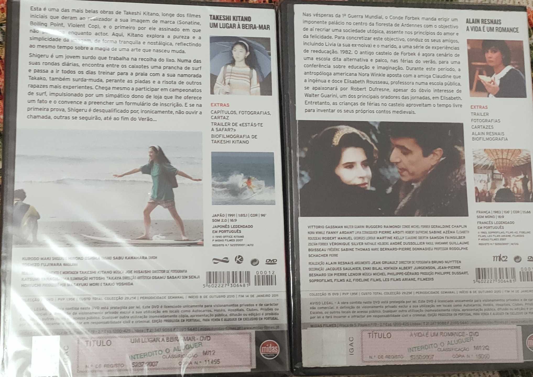 Dvds ainda fechados Takeshi Kitano e Alain Resnais
