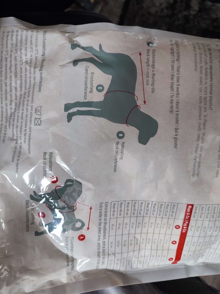Wolters. Kombinezon przeciwdeszczowy dla psa. 34cm czerwony