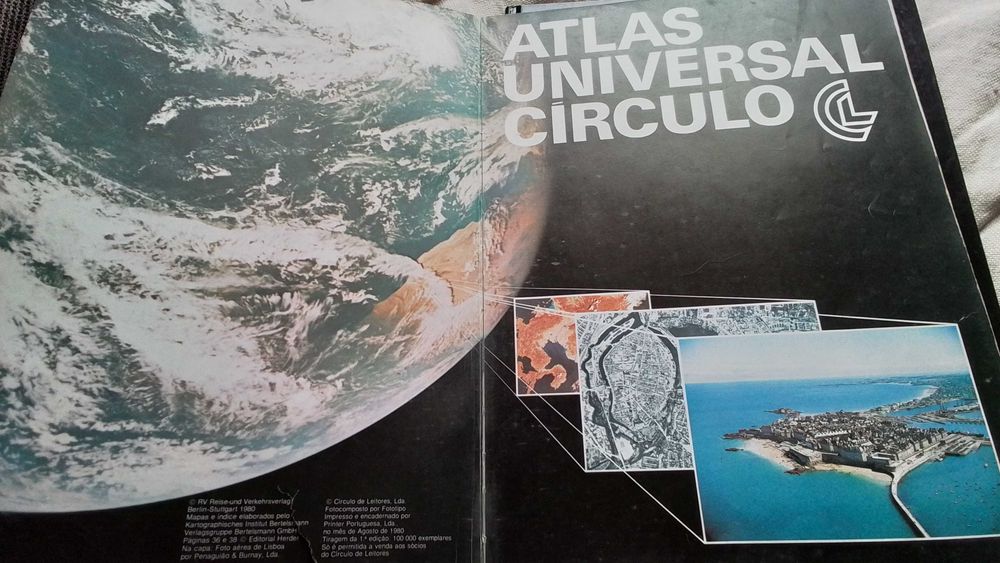 Atlas da National Geographic e do Círculo de Leitores