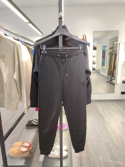 Штани AMI Paris Organic Jersey Sweatpants Black