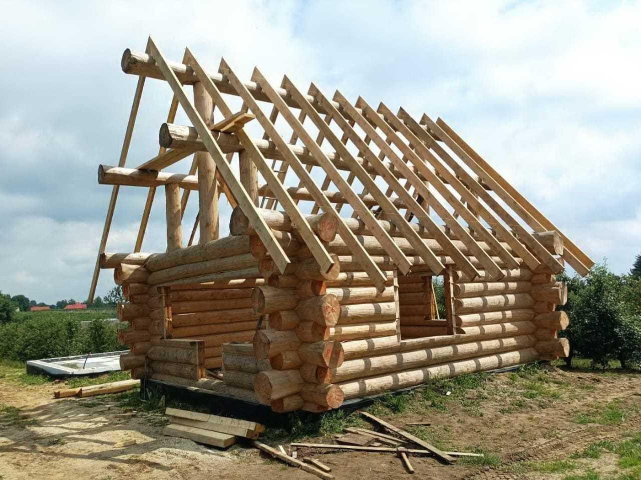 Dom z bala naturalnego, świerkowego- cała Polska i UE.