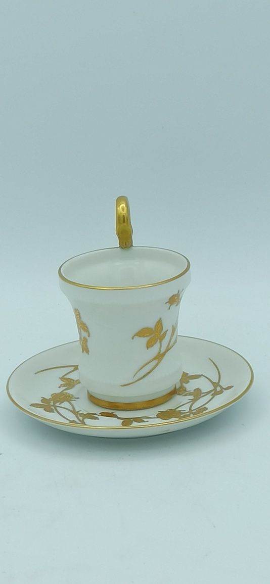 Porcelana Japonia OHC, OHASHI, DUO Mokka Złocona  wzór 1932r.