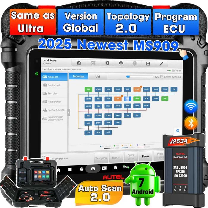 Autel MaxiSYS MS909 - Profesjonalny skaner diagnostyczny OBD2