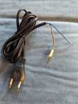 Kabel zasilający 2x 1.8m z wtyczką euro do lampki, radia, led