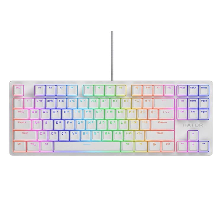 Клавіатура HATOR Rockfall 2 Mecha TKL Orange White
