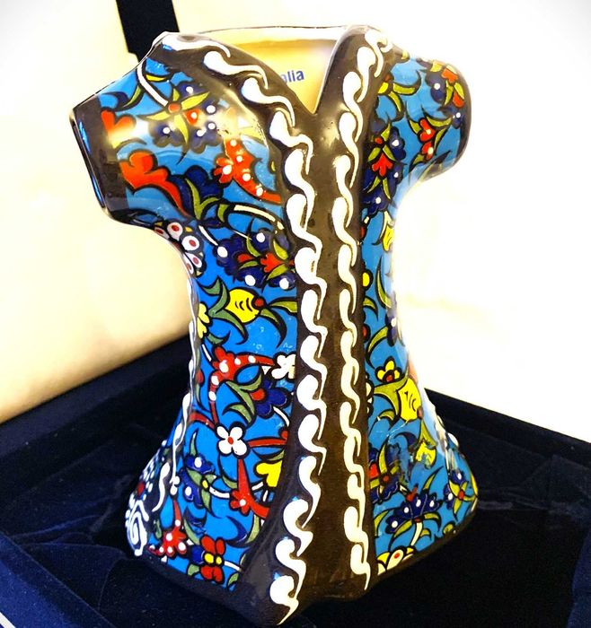 Керамическая рубашка, турецкий кафтан глазурь ручная работа