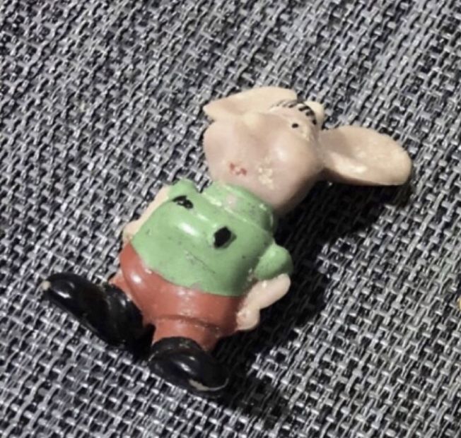 Figura boneco antigo em PVC do Topo Gigio