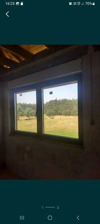 Okno okna nowe czarne z rolatami